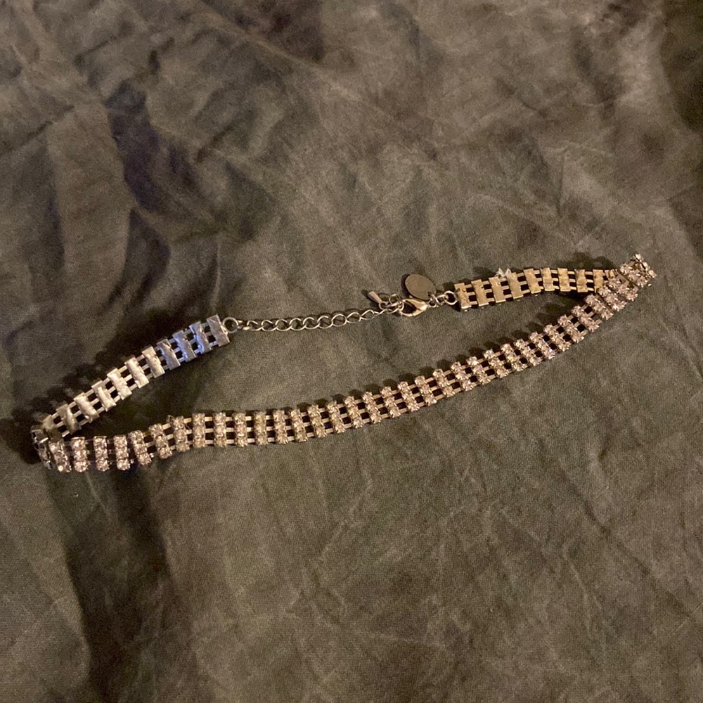 Rhinestone choker